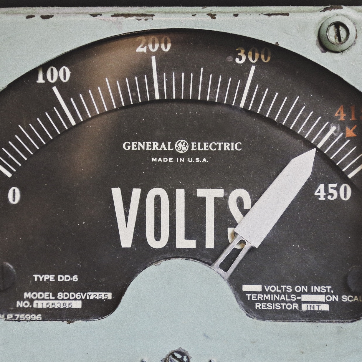 a vintage voltmeter